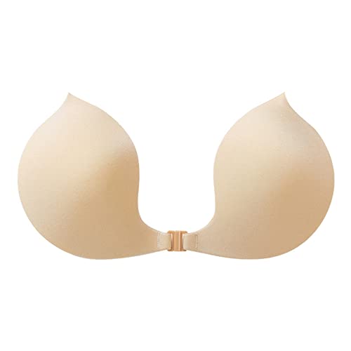 Generisch 2026 sujetador adhesivo invisible para mujer sujetador sin tirantes transpirable con tira de botones, sujetador de silicona push up autoadhesivo para fiesta de boda vestido sin espalda