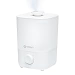 Safety 1st Easy-Fill Cool Mist Humidifier, 2L Top Fill Air Humidifier for Baby Nursery & Plants, Ultrasonic, Auto Shut-Off, Quiet, Easy Clean, 24-Hour Run Time, Knob Control, 360° Nozzle