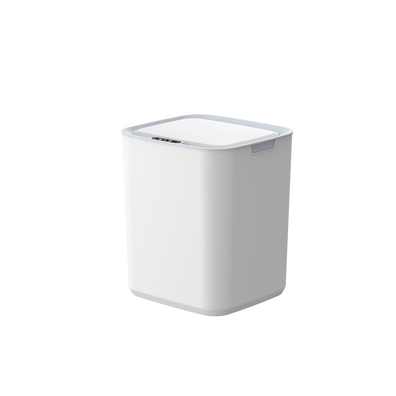 Home Smart PP Trash Can with Lid Living Room Bathroom Toilet Kitchen Garbage