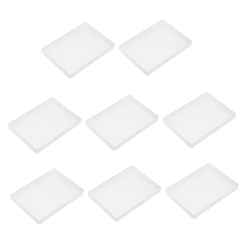 VICASKY 8pcs Clear Plastic Cards Storage Box Organizing Case for Game Cards Photos Transparent Design for Easy Access and Display