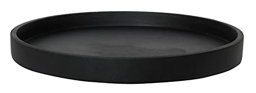 P POTTERYPOTS J9000-33-01 Extra Small Fiberstone Indoor Outdoor Round Saucer