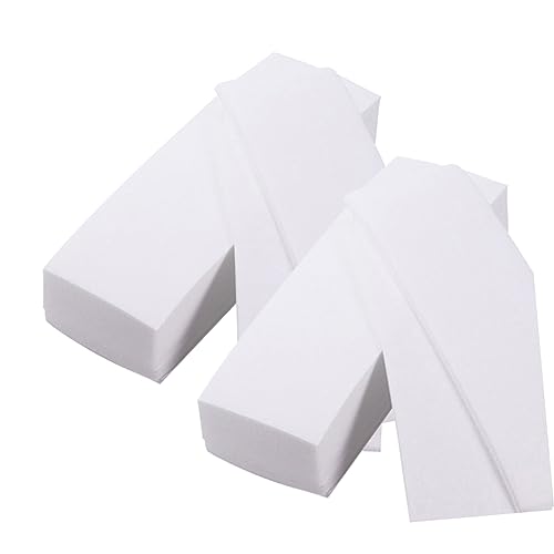 FOMIYES 3 Pack 300pcs Professional Non-woven Hair Removal Paper Thickened Waxing Strips for and Facial Hair Removal