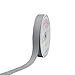Creative Ideas 7/8-Inch Solid Grosgrain Ribbon, 50-Yard, Silver
