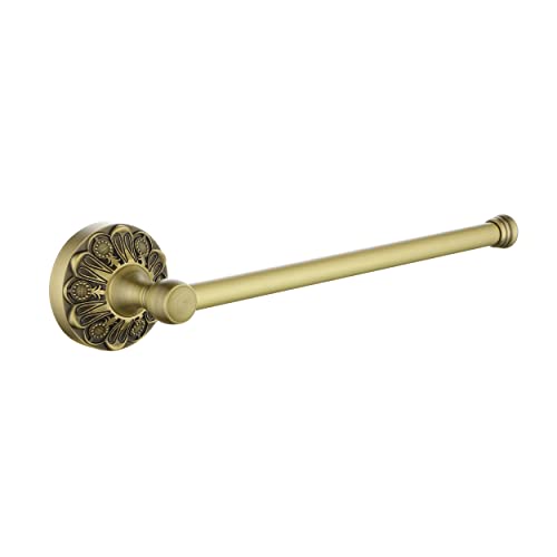 Soporte de toalla de mano de latón para baño, montado en la pared, accesorios de baño de estilo europeo de estilo antiguo (barra de toalla pequeña) Cover