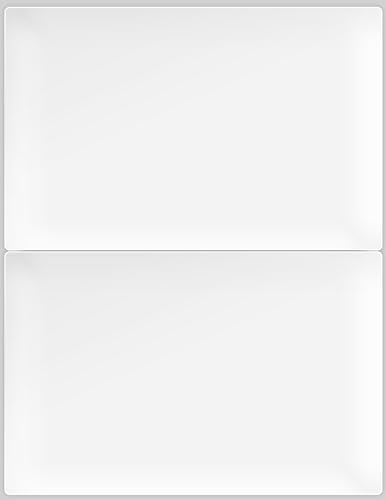 enKo 5-1/2 x 8-1/2 Inch Label - White Blank -