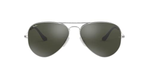 Image of Ray-Ban RB3025 Classic Mirrored Aviator Sunglasses