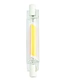 Brillante y económica: la barra de luz consume solo 8 W y ofrece luz con 470 lúmenes (clase energética A+). El color de la luz es blanco cálido (2700 K).