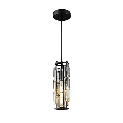 Lustre en cristal chic pour îlot de cuisine et éclairage chaleureux de chambre