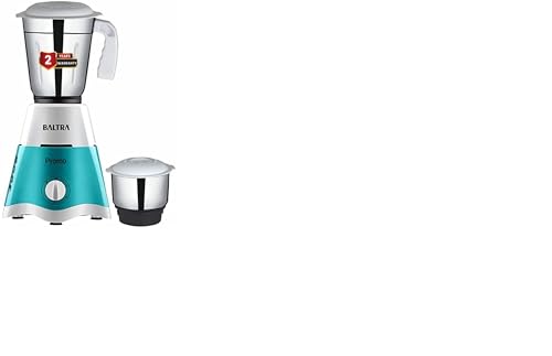 Baltra Promo (550 Watt) Mixer Grinder 2 Steel Jars Turquoise Green & White (ISI Certified, 2year warranty with Doorstep Service)