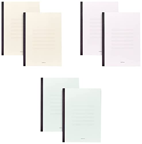 Amazon | 大栗紙工 mahora(まほら) B5ノート あみかけ 3色X2冊パック M