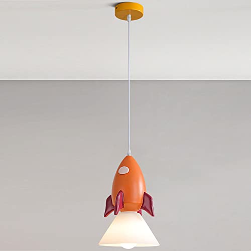 Lustre enfant en verre soufflé bouche suspension réglable design mignon