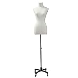 Material: Solider Schaufensterpuppenkörper, qualitätsgeprüfter beweglicher Ständer, wodurch die Schaufensterpuppenform stabil und langlebig genug ist, um schwere Kleidung, Kleidungsstücke und Hochzeitskleider zu tragen.