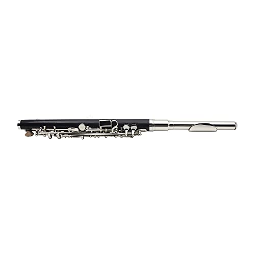 Sasuori Piccolo Flûte Demi Taille Cuivre et de Nickel Plaqué Argent C Tonalité des touches avec Cork Grease Polish Cloth bâton rembourré nettoyage Box Case Tournevis Cover