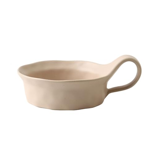 Cuencos for sopa de fideos, cuencos for ramen, cuenco for desayuno de cerámica con asa, cuenco de porcelana, cuenco for sopa de cerámica, cuenco for ensalada, cuenco for postre de 455 ml, rojo(Pink)