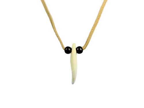Generic Real Coyote Tooth Necklace: 1-tooth, natural