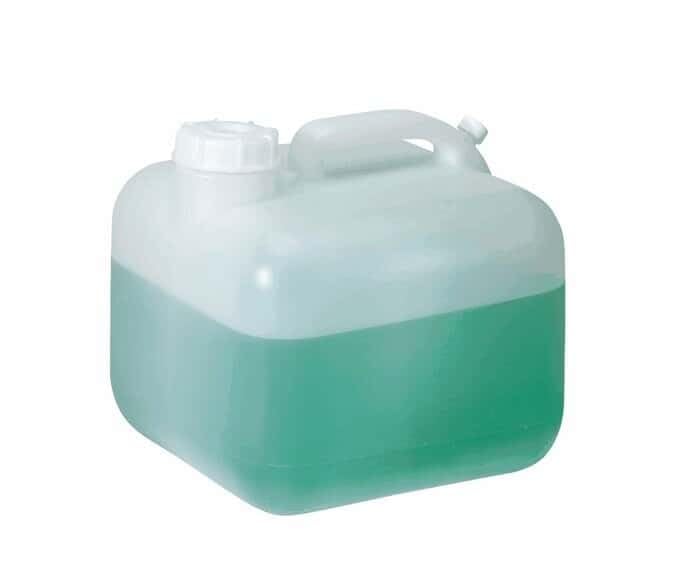 Cole-Parmer Economical Square HDPE Carboy w/Handle, 10 L (2.5 Gal)