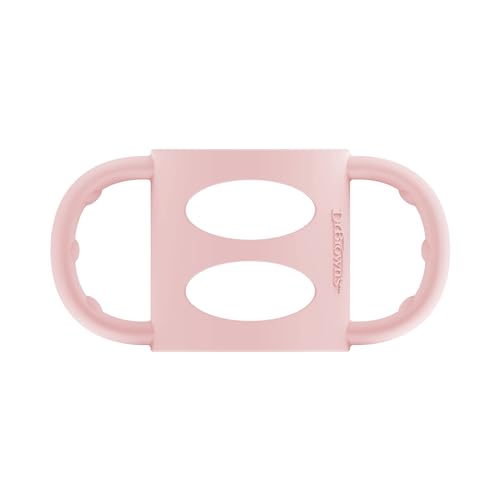Image of Dr. Brown's Milestones 100% Silicone Baby Bottle Handles,Narrow,Pink,1 Pack,4m+ (colors May Vary)