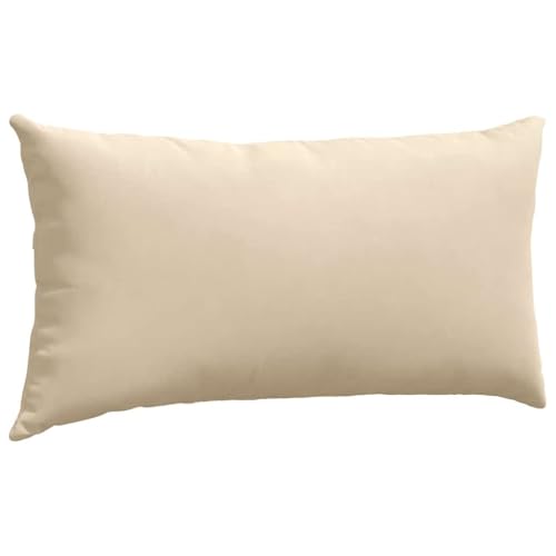 Cojines de sofá lavables color crema 80x40 cm con cremallera para interior 5