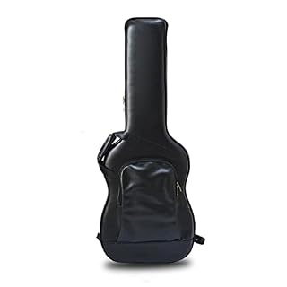 JIREOU Housse de Guitare électrique Etui de Guitare électrique étanche en Cuir Etui de Guitare électrique en Mousse - Les Beatles, Paul McCartney, John Lennon, RIngo Starr, George Harrison