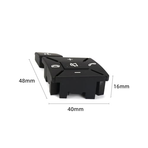 Boutons de volant pour Benz W204 W212 - Commande de menu de navigation DVD de voiture noir 1 paire