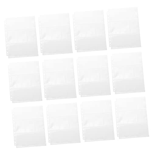 SOLUSTRE 20Pcs Transparent Photo Album Inner Page Bags for Game Pictures Protective Covers for Photos Postcards and Collectibles for Home and Office Organization