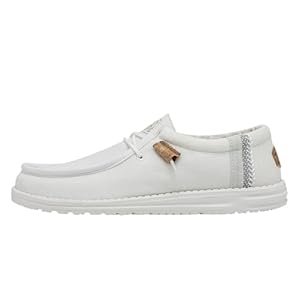 Hey Dude Men’s Wally Linen | Men’s Loafers | Men’s Slip On Shoes | Comfortable & Light-Weight