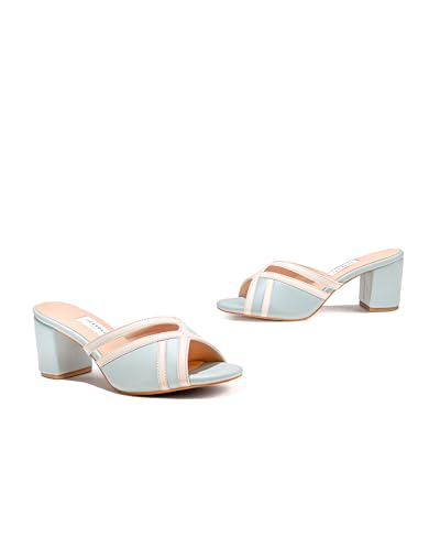 Image of OCEEDEE Teresa Women's 2.5 Inches Block Slip-on Mules| Stylish & Comfortable Open Back for Casual, Office & Semi-Formal Wear