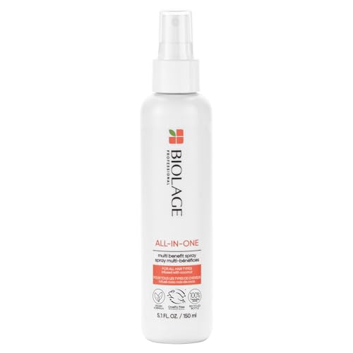 Biolage Pflegendes Leave In Spray für alle Haartypen, Mehr Schutz, Geschmeidigkeit und Feuchtigkeit, Mit Kokosöl, All-In-One, 1 x 150ml