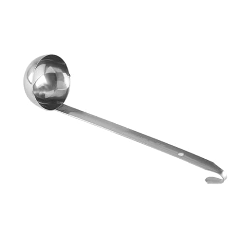 VUIUYOIES Cuchara de mango largo de acero inoxidable, fácil de limpiar, para cucharones y cucharas de acero inoxidable pequeños y versátiles, cucharón de sopa, Tipo 3