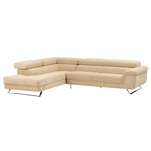 Image of Wakefit Comoros Corner L Shape Sofa (3 Seater + Left Aligned Chaise)