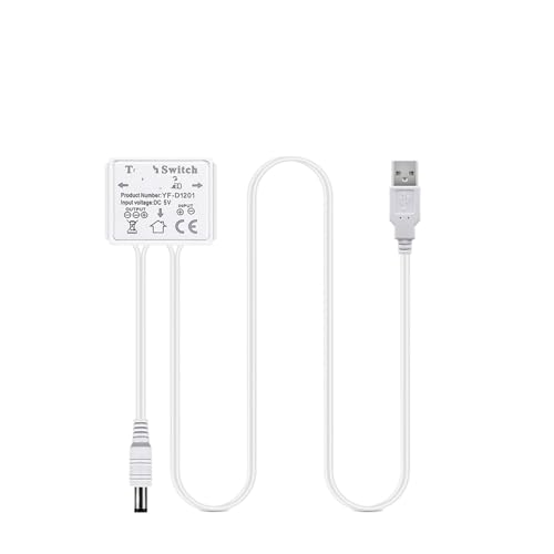 Interruptor de sensor táctil regulable U 5V LED monocolor con botón inteligente para espejo