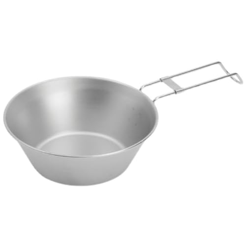 Gatuida 1Pieza Tazón Inoxidable Para Camping Mango Aleatorio Para Picnic y Actividades