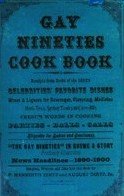 Hardcover Gay Nineties Cookbook Book