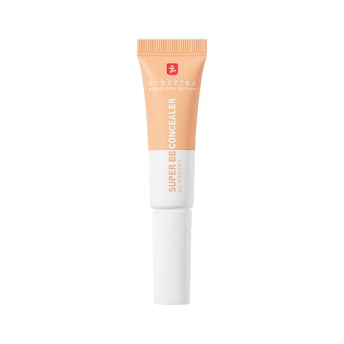 Erborian Super BB Concealer - Corrector de alta cobertura, enriquecido con niacinamida y SPF 25 - Corrector de ojos hidratante, acabado natural - Cosmética coreana - Doré 10 ml