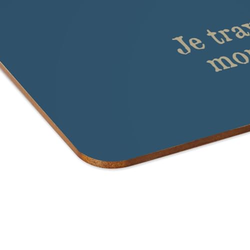 Sets de table liège antidérapants bleu grand napperon contre les rayures