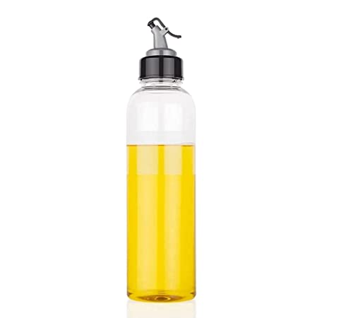 Black Olive Oil Vinegar Dispenser Bottle- Transparent Leak-Proof Plastic Oil Sauce Vinegar Dispenser Bottle, Easy To Flow Food-Grade Plastic Oil Dispenser For Rs. 99 @ 90 %