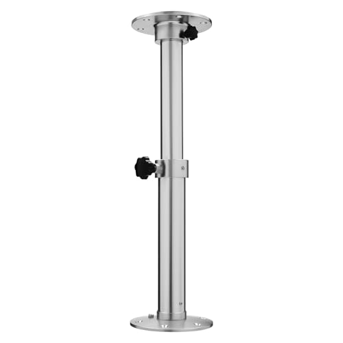 HaoYunNe Adjustable Table Legs Aluminum Alloy Table Base Mount Frame 18-27.5inch Table Pedestal Stand for Boats Campers RVs Workshops Homes Balconies