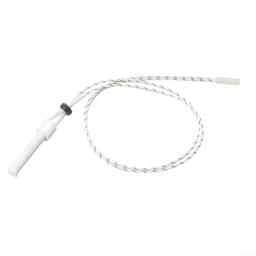 Bastone di accensione di ricambio, 120 V, 80 W, per barbecue e griglia, elemento di accensione per pellet di legno, lunghezza 62 cm, bianco