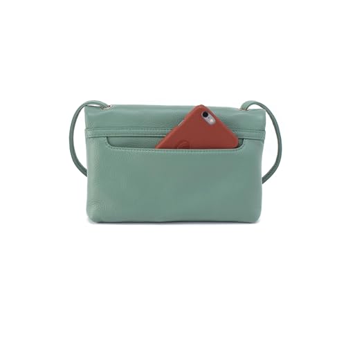 Image of HOBO Grant Leather Small Foldover Crossbody Bag with Crossbody & Shoulder Strap, Zip Pocket, Card Compartment