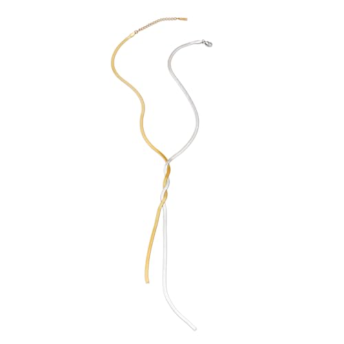 Image of Rubans Demi Fine Stainless Steel Necklace Chain Link Gift for Women & Girls