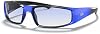 Lentes de sol Unisex Ray-Ban Armazón Negro con Azul, Lentes Azul Claro, 58MM 2