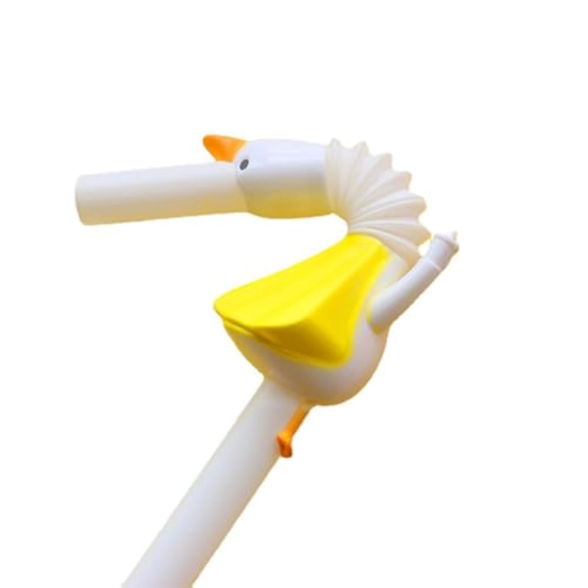 Novelty Goose Shape Cocktail Straws with Cleaning Brush, 2pcs