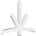 Ekena Millwork GBP060X40X0404ALB00 Alberta Architectural Grade PVC Gable Brackets 60"W x 40"H x 4"D x 4"F, 16/12 Pitch