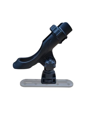 Brocraft Power Lock Rod Holder with Fishing Kayak Track Adaptor / Kayak Track Rod Holder