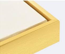 Image of Canvas Floating Frame for Finished Canvas Painting 30 /40 cm (Wooden Yellow)