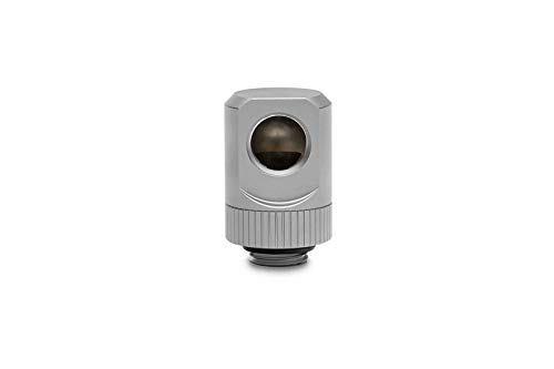 Image of EKWB EK-Torque 90 Degree Angled Rotary Fitting, Satin Titanium, 2-pack