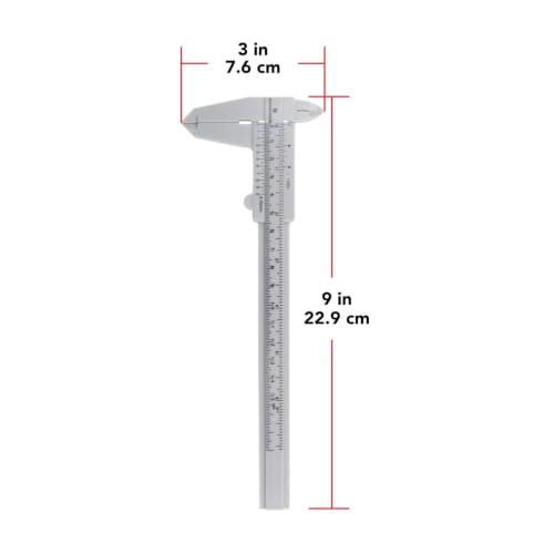 Calibrador MARATHON plástico duradero 0-6 pulgadas miniatura 3