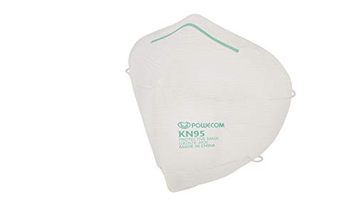 Powecom KN95 Face Mask on FDA List, 10 Pack Disposable Masks, Protection Against PM2.5 from Fire Smoke, Dust for Adults, Men, Women, Essential Workers - 10 Pcs