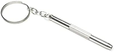 SOLDOUT Mini Screwdriver Portable Stainless Steel Eyeglass Screwdriver Sunglass Watch Repair Kit with Keychain