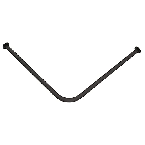Tringle à rideaux d'angle pour cabines d'essayage avec support - 2